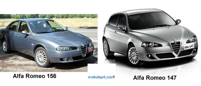 Alfa Romeo 147 1.6 TS ve 156 1.6 TS