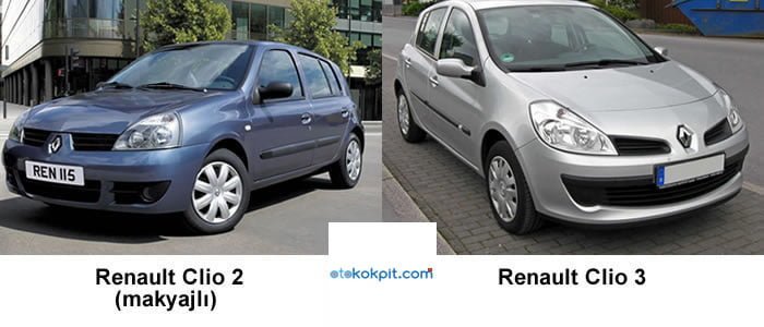 Renault Clio 2 ve Clio 3