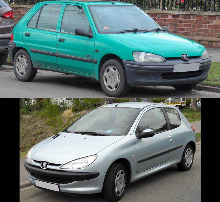 Peugeot 106 ve 206