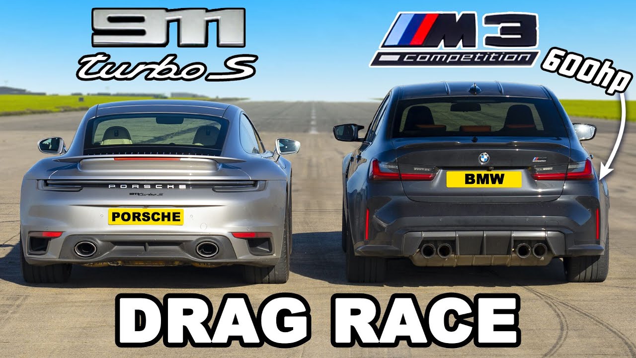 Drag: Porsche 911 Turbo S – 600 BG BMW M3 xDrive