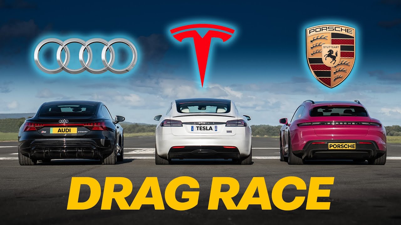 Drag: Tesla Model S Plaid Track Package – Porsche Taycan Turbo S – Audi ...