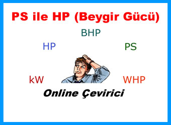 PS ile HP (Beygir Gücü) Hesapla